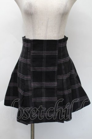 画像: evelyn / ハイウエストミニスカート  黒ｘピンク S-25-11-22-055-LO-SK-HR-ZS