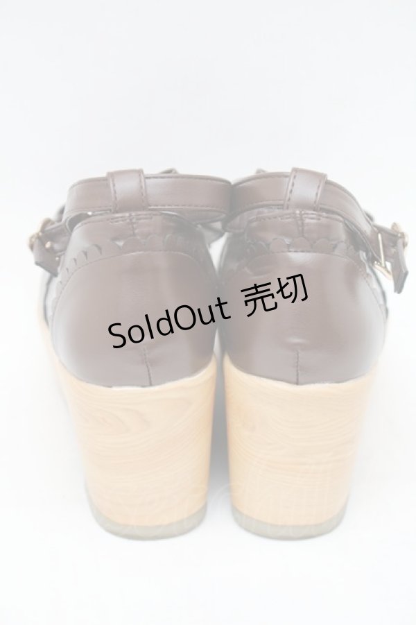 画像3: axes femme kawaii / トリプルリボンシューズ L ブラウン S-25-11-22-013-AX-SH-HR-ZS (3)