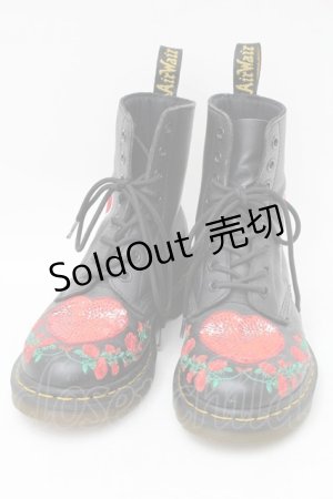 画像: Dr.Martens （Getta Grip） / パスカル ハート 8ホールブーツ 23〜23.5 黒 S-25-11-22-015-PU-AC-HR-ZS