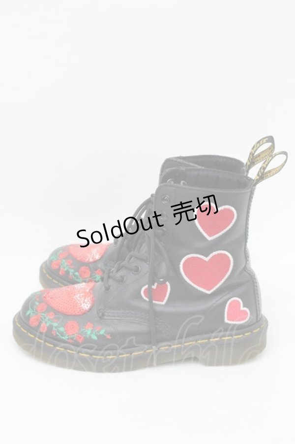 画像2: Dr.Martens （Getta Grip） / パスカル ハート 8ホールブーツ 23〜23.5 黒 S-25-11-22-015-PU-AC-HR-ZS (2)