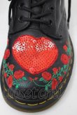 画像4: Dr.Martens （Getta Grip） / パスカル ハート 8ホールブーツ 23〜23.5 黒 S-25-11-22-015-PU-AC-HR-ZS (4)