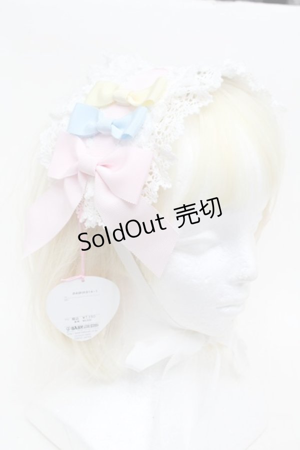 画像2: BABY,THE STARS SHINE BRIGHT / Le ruban d' ombre a trois couchesヘッドドレス  オフ S-25-11-22-016-BA-AC-AS-ZS (2)