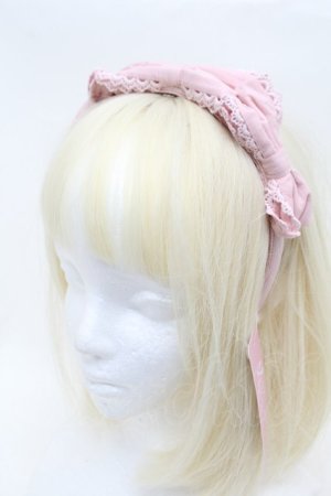 画像: Chalmiere / トリプルリボンカチューシャ  ピンク S-25-11-22-020-AX-AC-AS-ZS