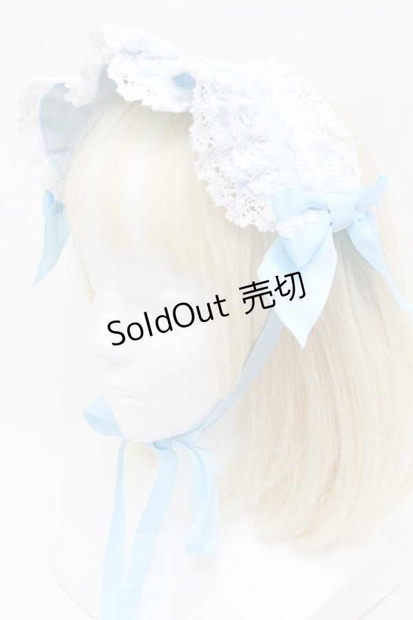 画像1: BABY,THE STARS SHINE BRIGHT / Creamy Ribbonヘッドドレス【2025年】  サックス S-25-11-22-025-BA-AC-HR-ZS (1)