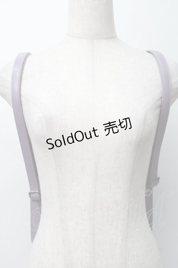 axes femme POETIQUE / 刺繍サッチェルバッグ ラベンダー S-25-11-22