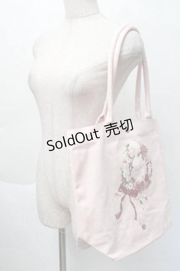 画像2: PINK HOUSE / ローズリースプリントバッグ  ピンク S-25-11-22-031-LO-BG-AS-ZS (2)