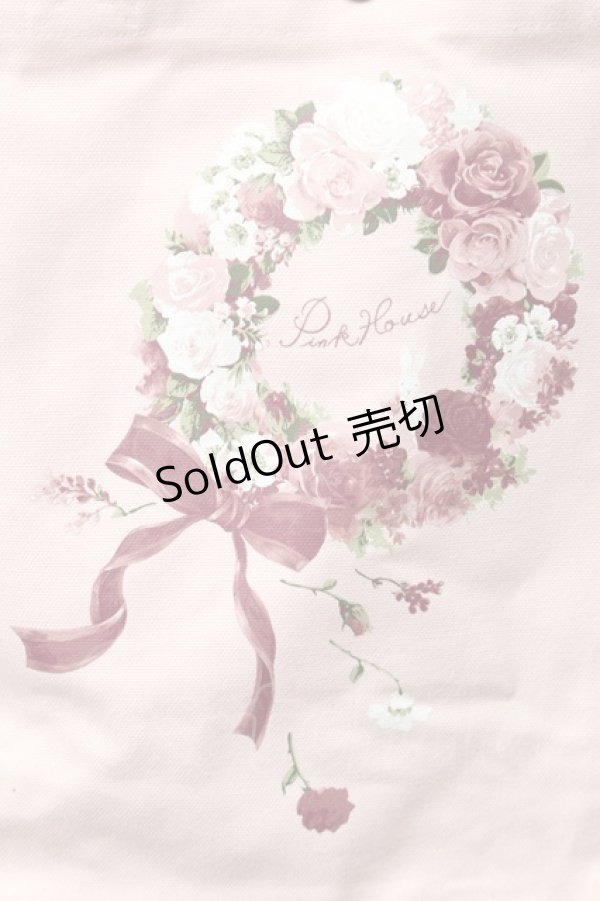 画像4: PINK HOUSE / ローズリースプリントバッグ  ピンク S-25-11-22-031-LO-BG-AS-ZS (4)