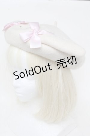 画像: Nile Perch / うさぎさんベレー帽  アイボリー S-25-11-23-005-LO-ZA-HR-ZS