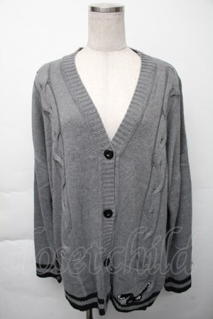 画像: NieR Clothing / ニットカーディガン  グレー S-25-11-23-040-PU-TO-AS-ZS