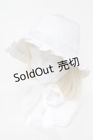 画像: LOLITAその他(お買取対象外) / フリルキャップ  白 S-25-11-23-006-LO-AC-HR-ZS