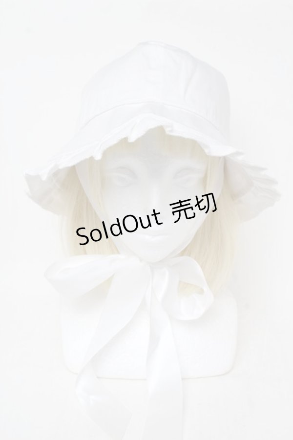 画像2: LOLITAその他(お買取対象外) / フリルキャップ  白 S-25-11-23-006-LO-AC-HR-ZS (2)