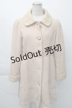 画像: axes femme / レース使いコート M ベージュ S-25-11-23-048-AX-CO-HR-ZI