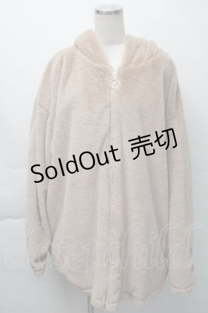 画像: NieR Clothing / ファーパーカー  ベージュ S-25-11-23-049-PU-CO-AS-ZS