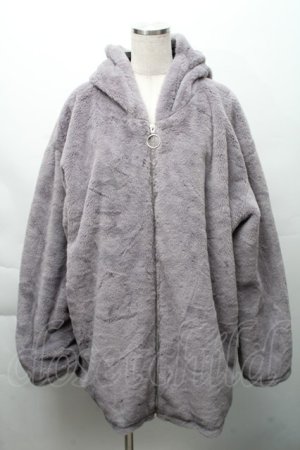 画像: NieR Clothing / ファーパーカー  グレー S-25-11-23-050-PU-CO-AS-ZS