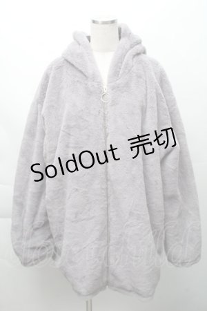 画像: NieR Clothing / ファーパーカー  グレー S-25-11-23-050-PU-CO-AS-ZS