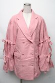 画像1: jouetie / BIGリボンジャケットコート  ピンク S-25-11-23-053-EL-CO-HR-ZS (1)