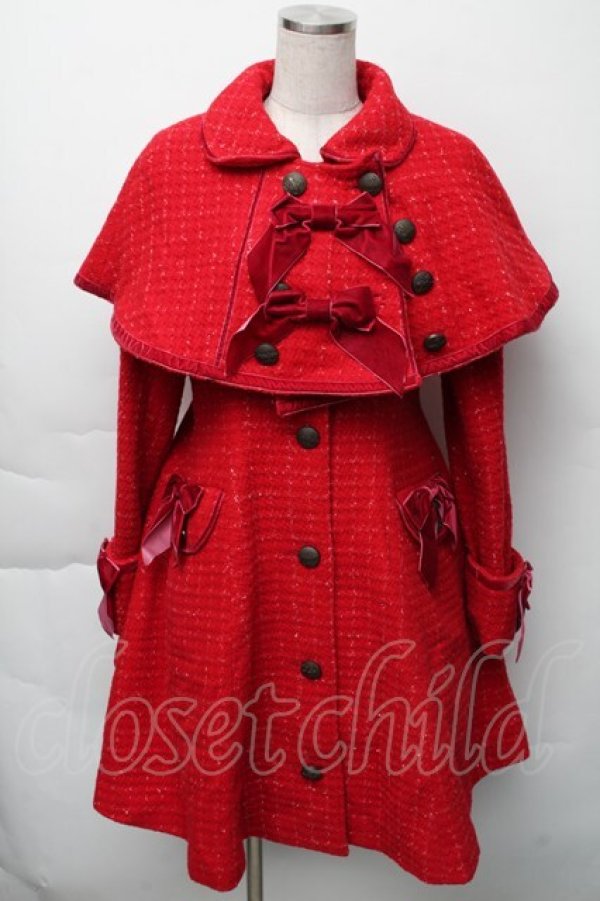 BABY,THE STARS SHINE BRIGHT / キャメロットプリンセスコート 赤 S-25