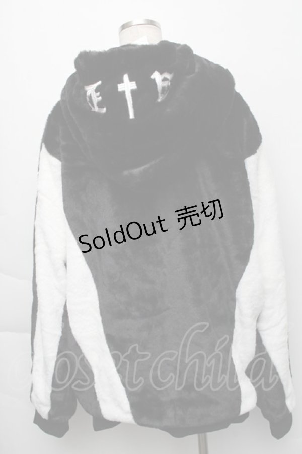 画像2: Amilige / バイカラーファーコート  黒ｘ白 S-25-11-23-057-PU-CO-AS-ZS (2)