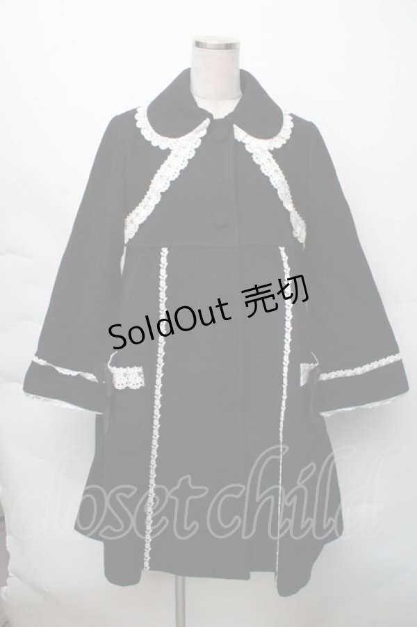 画像1: BABY,THE STARS SHINE BRIGHT / 小公女コート (2022)  黒ｘ白 S-25-11-23-058-BA-CO-AS-ZS (1)