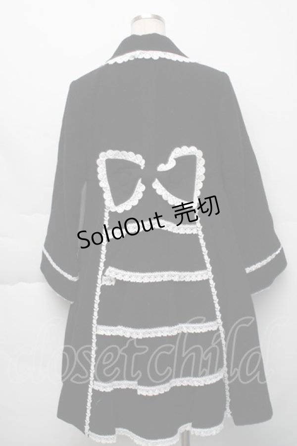 画像2: BABY,THE STARS SHINE BRIGHT / 小公女コート (2022)  黒ｘ白 S-25-11-23-058-BA-CO-AS-ZS (2)