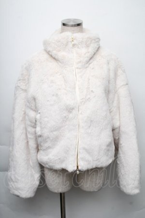 画像: axes femme / ショートファーコート  オフ S-25-11-23-060-AX-CO-AS-ZS