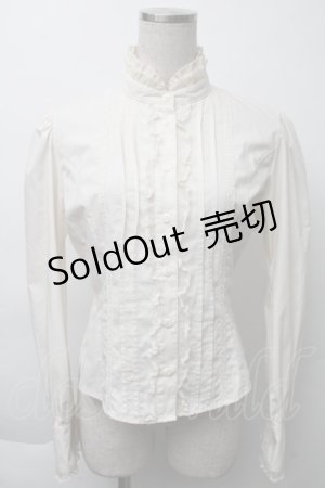 画像: Innocent World / スタンドカラーブラウス  オフ S-25-11-23-012-IW-BL-AS-ZS