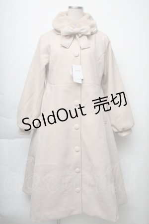 画像: m petit by misako / AM*リボンコート M ベージュ S-25-11-23-1040-LO-CO-AS-ZS