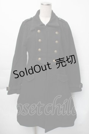 画像: Amavel / ナポレオンコート  黒 S-25-11-23-1043-CA-CO-HR-ZS