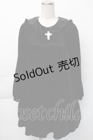 画像: Ank Rouge / ベロアワンピース  黒 S-25-11-23-1046-CA-OP-AS-ZS