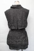 画像2: EATME / ツイードプリーツベスト&スカートSet  黒 S-25-11-23-1047-LO-OP-AS-ZS (2)