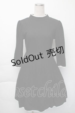 画像: LOLITA / カットソーワンピース  黒 S-25-11-23-1048-LO-OP-AS-ZS