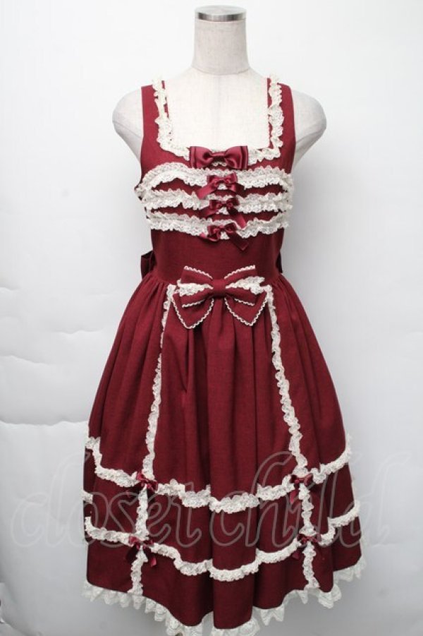 metamorphose / 両山レースジャンパースカート 1 ワイン S-25-11-23