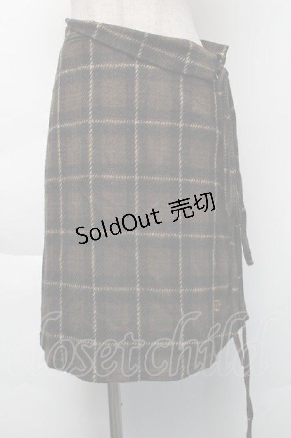 画像1: The Gabriel Chelsea / チェックスカート  ブラウン S-25-11-23-1054-PU-SK-AS-ZS (1)