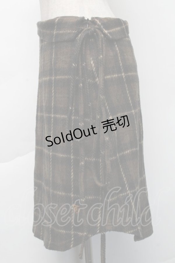 画像3: The Gabriel Chelsea / チェックスカート  ブラウン S-25-11-23-1054-PU-SK-AS-ZS (3)