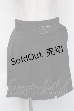 画像: axes femme POETIQUE / プリーツミニスカート  黒 S-25-11-23-1057-AX-BL-HR-ZS