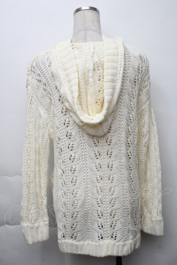 画像2: Secret Honey / フード付きカーディガン  オフ S-25-11-23-1010-CA-TO-AS-ZS (2)