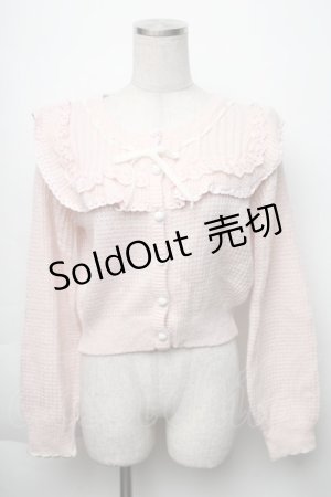画像: LIZ LISA / ヨーク切替カーディガン  ピンク S-25-11-23-1013-LO-TO-AS-ZS
