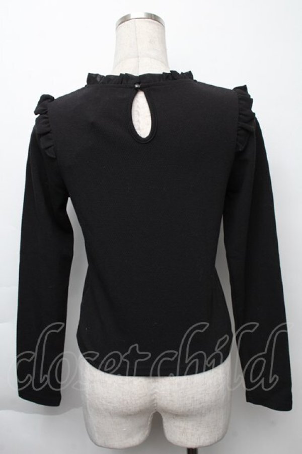 画像2: Rojita / ベロアリボントップス  黒 S-25-11-23-1031-LO-TO-AS-ZS (2)