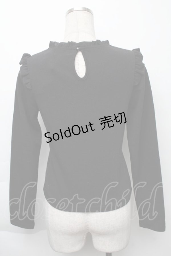 画像2: Rojita / ベロアリボントップス  黒 S-25-11-23-1031-LO-TO-AS-ZS (2)