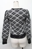 画像2: evelyn / ニットトップス  黒ｘ白 S-25-11-23-1034-LO-TO-AS-ZS (2)