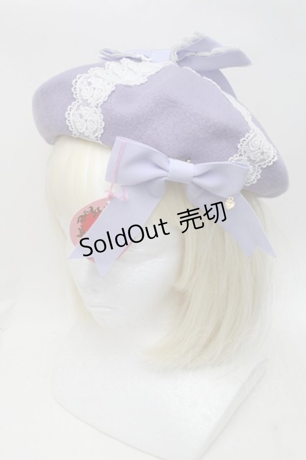 画像1: BABY,THE STARS SHINE BRIGHT / レーシィプレゼントベレー  ラベンダー S-25-11-23-1004-BA-AC-AS-ZS (1)