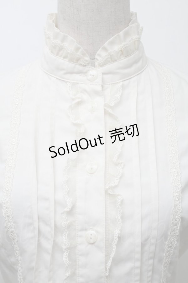 画像3: Innocent World / スタンドカラーブラウス  オフ S-25-11-23-012-IW-BL-AS-ZS (3)