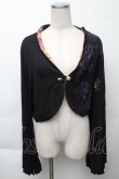 画像1: gouk / プリントカットボレロ  黒 S-25-11-23-017-GO-TO-AS-ZS (1)