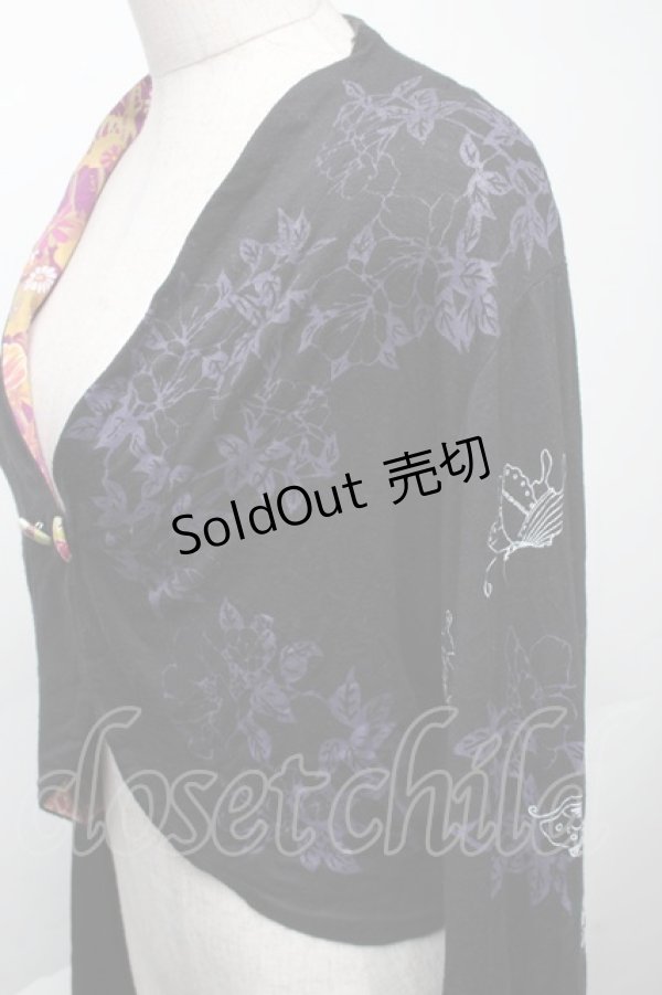 画像3: gouk / プリントカットボレロ  黒 S-25-11-23-017-GO-TO-AS-ZS (3)