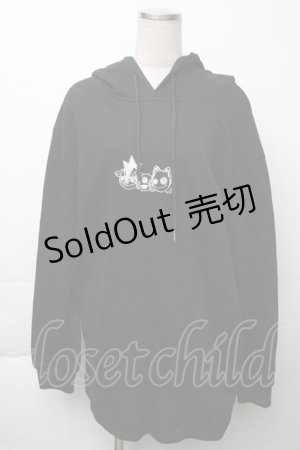 画像: NieR CLOTHING / 刺繍パーカー  黒 S-25-11-23-019-PU-TO-AS-ZS