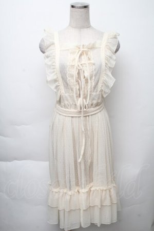 画像: Chalmiere / ドットチュールエプロン M 生成り S-25-11-23-024-AX-OP-AS-ZS