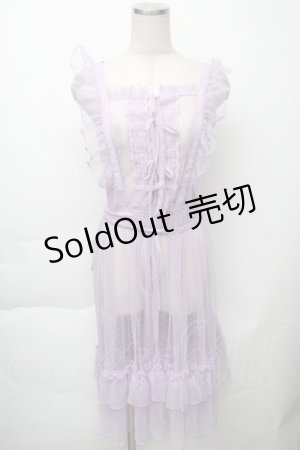 画像: Chalmiere / ドットチュールエプロン M パープル S-25-11-23-025-AX-OP-AS-ZS