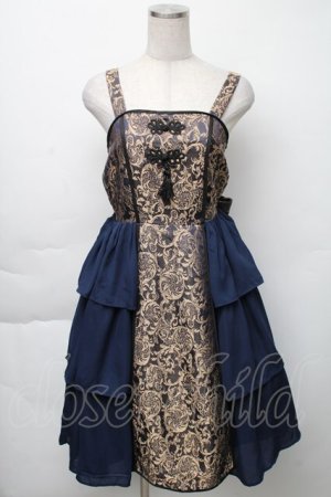 画像: axes femme kawaii / メイリンジャンパースカート M ネイビー S-25-11-23-031-AX-OP-HR-ZS