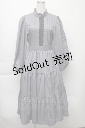 画像: m petit by misako / AM＊レースティアードワンピース M グレー S-25-11-23-032-LO-OP-AS-ZS