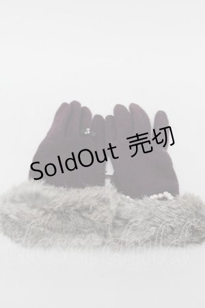 画像: axes femme / 指輪風エレガント手袋  パープル S-25-11-24-001-AX-BL-HR-ZS